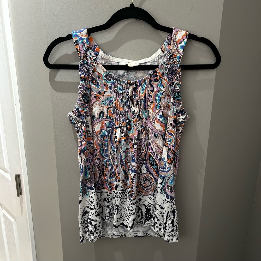 Anthropologie Meadow Rue Multi Color Tank-Sm